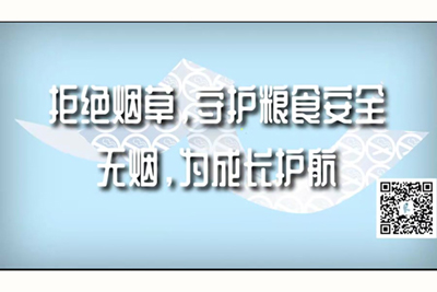 大鸡巴日骚穴视屏拒绝烟草，守护粮食安全